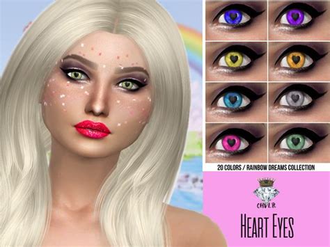 Madamechvlrs Heart Eyes Sims Community Sims Cc Heart Eyes Genetics