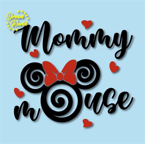 Mommy Mouse Svg Minnie Mouse Svg Instant Download Minnie Etsy