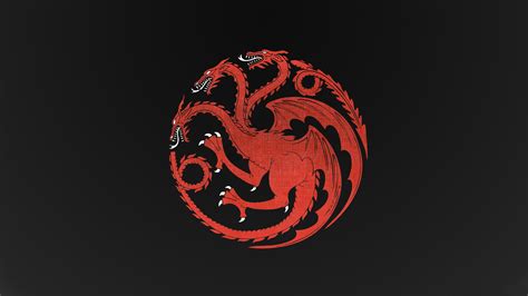 House Targaryen Dragon Game Of Thrones Dragon Minimalism Wallpaperhd