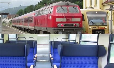 Germany Internal Train Walkthrough And Departure From Immendingen Of Db Regio Class 218 Rabbit
