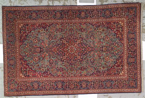 bonhams a kashan rug central persia size approximately 4ft 6in x 7ft