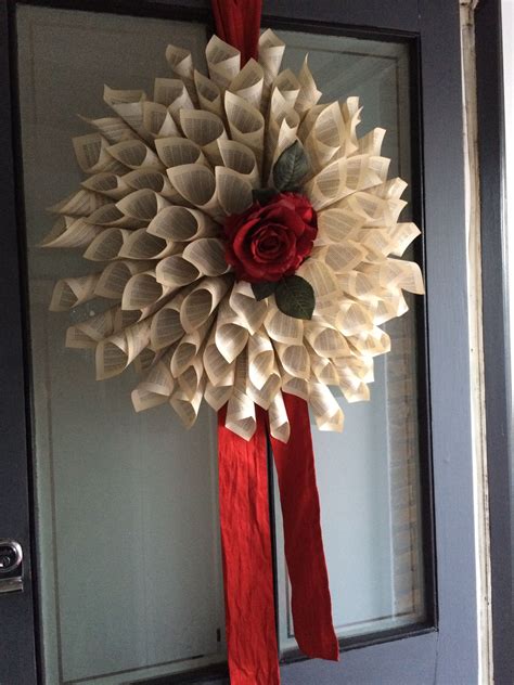 Paper Wreath Paper Wreath Diy Paper Wreath Paper Flowers