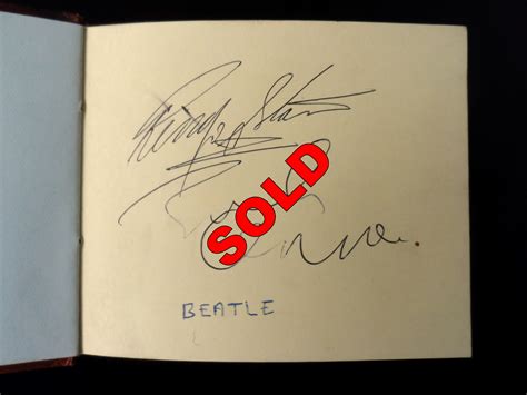 Autograph Album With The Signatures Of The Beatles 1964