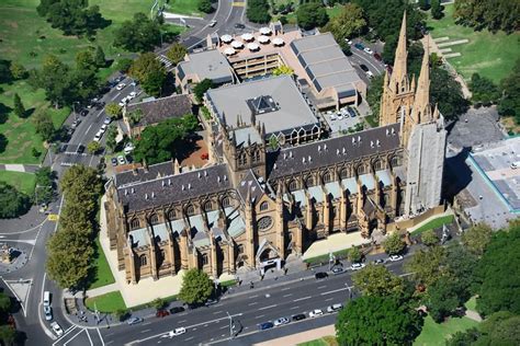 Aerial View Of St Marys Cathedral Sydney