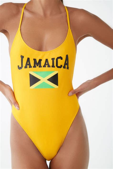 jamaica graphic one piece swimsuit forever 21 one piece one piece swimsuit swimsuits