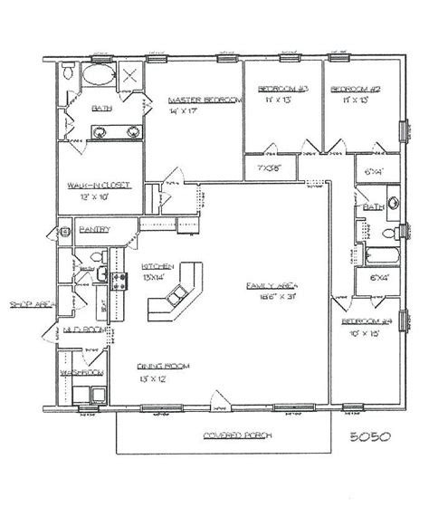 Image Result For Pole Barn Homes Floor Plan 5 Bedroom Barndominium