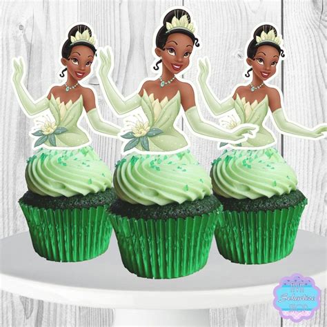Princess Tiana Cupcake Toppers Cupcake Picks Instant Download