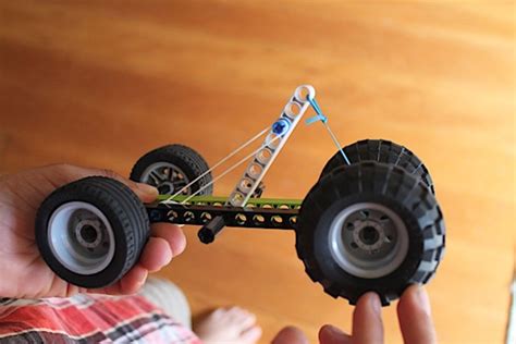 How To Make A Rubber Band Powered Car Project And Designs Science