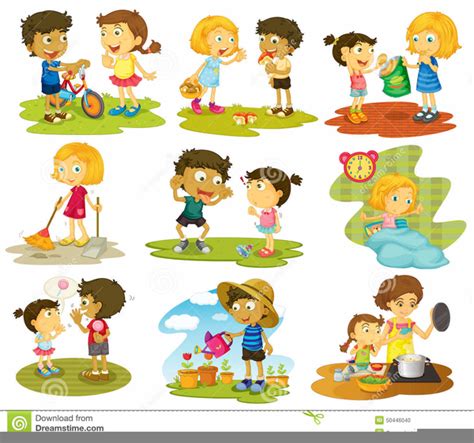 Free Clipart Children Doing Chores Free Images At Vector