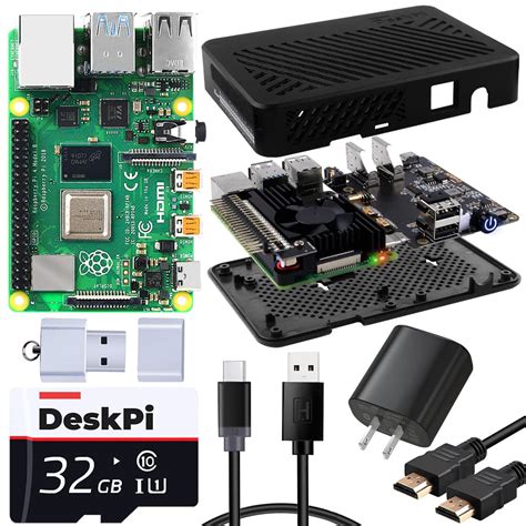 Buy Geeekpi Raspberry Pi 4 Model B 4gb Ram Board And Deskpi Lite