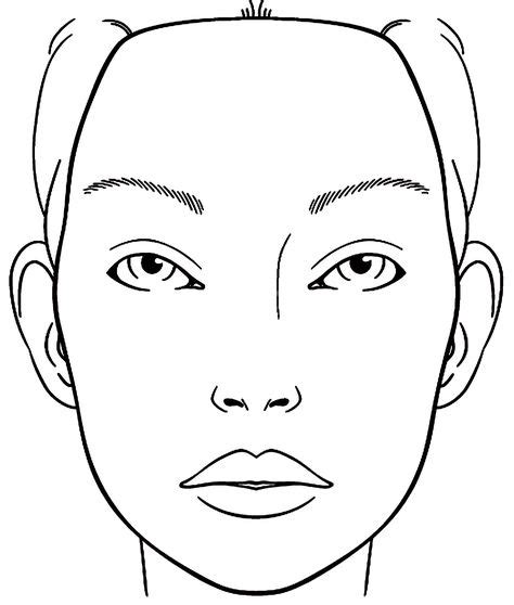 26 Ideas Makeup Face Charts Blank Printable