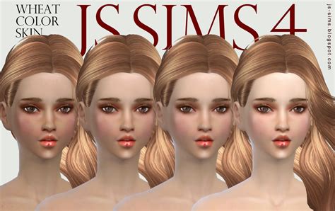My Sims 4 Blog Wheat Color Skin For Teen And Adult Females By Js Sims 4