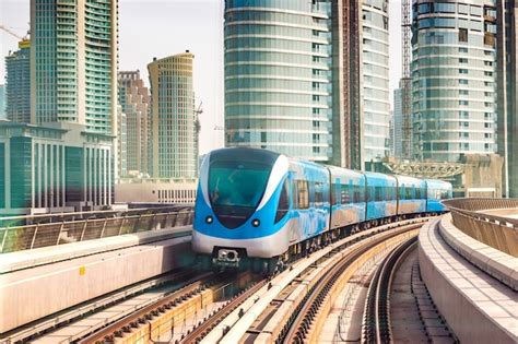 Premium Photo Dubai Metro Railway Photo