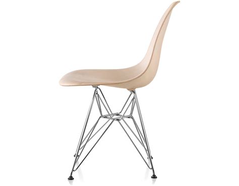 Eames Molded Wood Side Chair With Wire Base Hive
