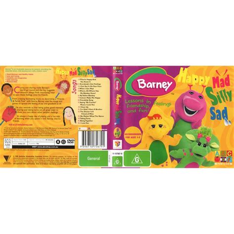 Barney Happy Mad Silly Sad Dvd Big W