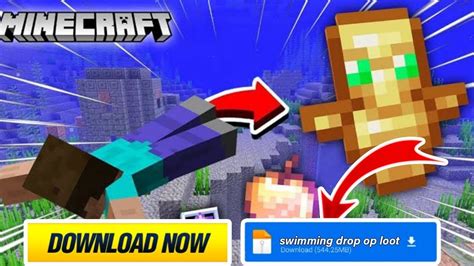 Swimming Drop Op Loot Mod For Minecraft Pocket Editionswimming Drop