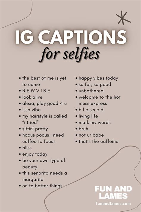 Instagram Captions For Selfies Fun And Lames In Witty