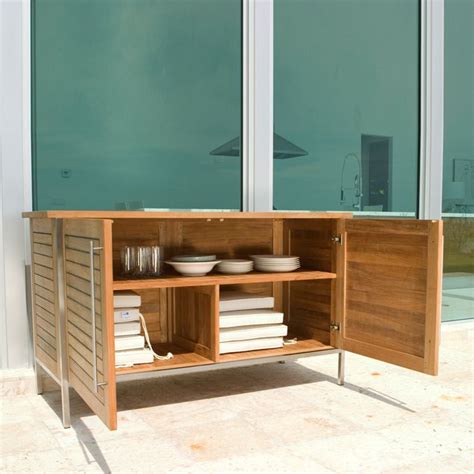 Showing all 6 results barra rectangular dining table 160. Vogue Sideboard - Teak & Stainless Steel | Teak outdoor furniture, Westminster teak, Teak sideboard