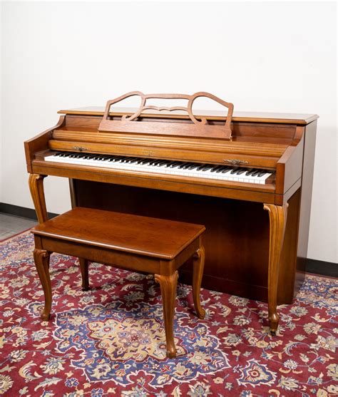 Wurlitzer P150 Upright Piano Or Satin Walnut