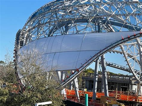 Progress On Tron Coaster Canopy Continues