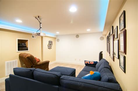 1960's Split Level Basement Renovation - Contemporary ...