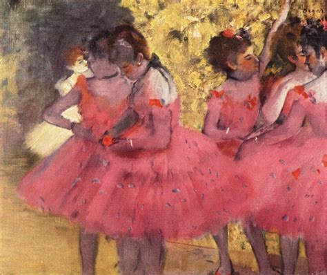 The Pink Dancers Before The Ballet 1884 Edgar Degas