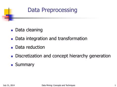 Ppt Data Preprocessing Powerpoint Presentation Free Download Id