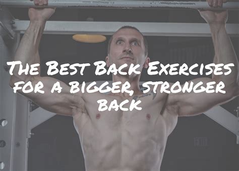 The Best Back Exercises For A Bigger Stronger Back Aesthetic Physiques