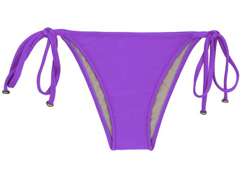 Purple Side Tie Brazilian Bikini Bottom Bottom Fuchsia Lacinho Rio