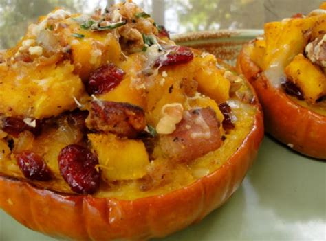 Maple Bacon Cranberry Pumpkin Bowls Just A Pinch Recipes
