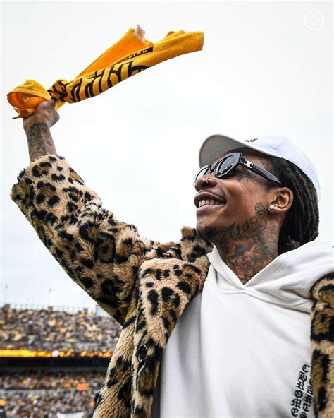 Rapper Wiz Khalifa Attends Pittsburgh Steelers Vs Baltimore Ravens Week