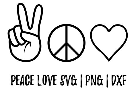 175 Peace Love Emt Svg Svg Png Eps Dxf File