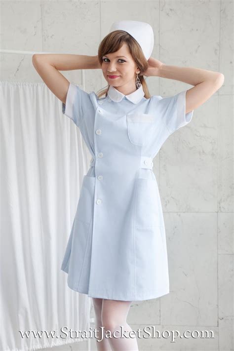 Cute Blue Nurse Uniform High Quality 100 Cotton Medical Etsy Nurse Uniform Nursing