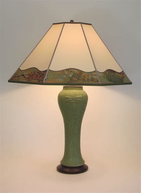 18 posts related to paper lantern floor lamp shades. Tall Green Lonesomeville Pottery Dragonfly Lamp with Hand ...