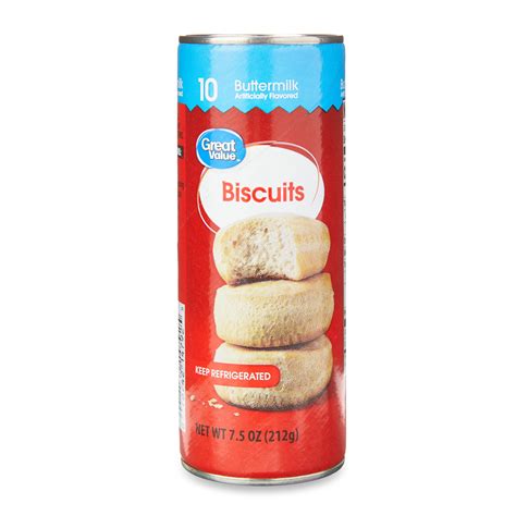 Great Value Buttermilk Biscuits 75 Oz 10 Count