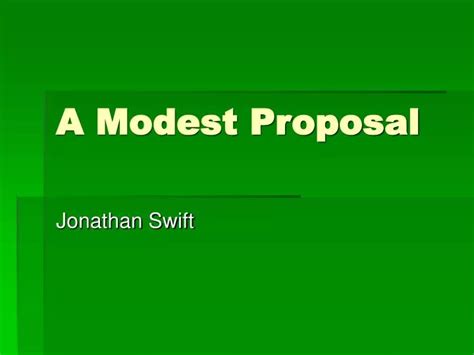 ppt a modest proposal powerpoint presentation free download id 441775