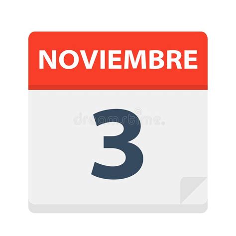 Noviembre 26 Calendar Icon November 26 Vector Illustration Of