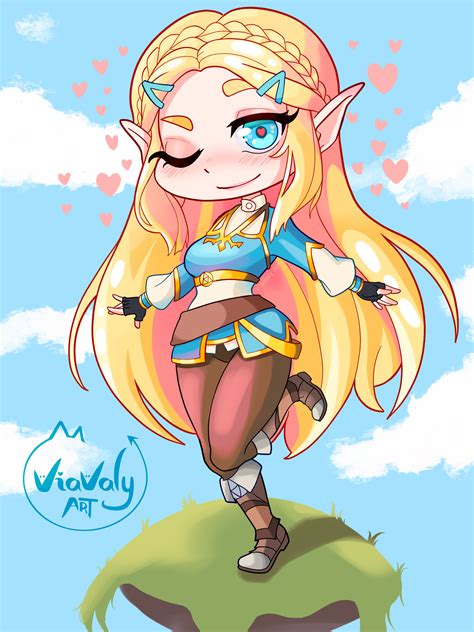 Artstation Chibi Princess Zelda