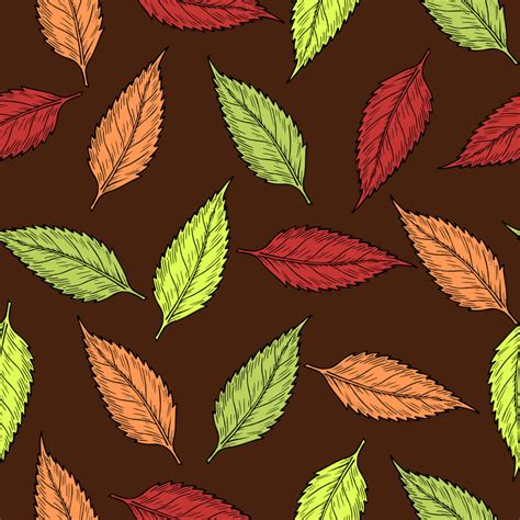 Autumn Leaves Pattern Openclipart