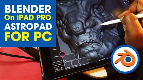 Blender On An Ipad Pro ~ How To Sculpt Wirelessly Using Astropad For