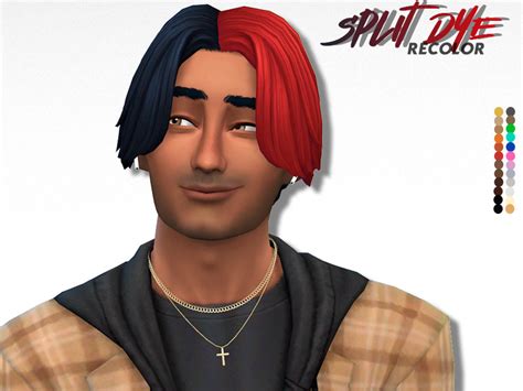 Sims Split Dye Hair Cc Male Infoupdate Org