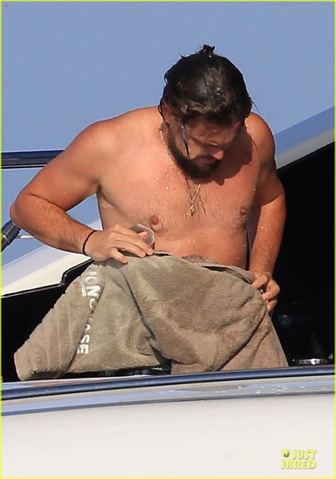 Leonardo DiCaprio Is Shirtless Soakin Wet During Vacation Photo Leonardo DiCaprio