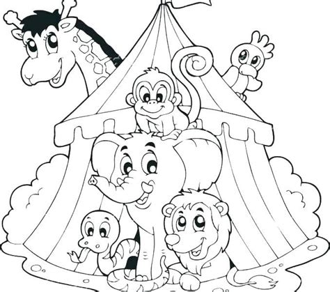 Circus Animal Coloring Sheets Coloring Pages