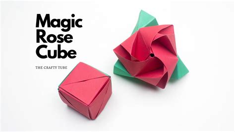 How To Make An Origami Magic Rose Cube Paper Craft Ideas Origami