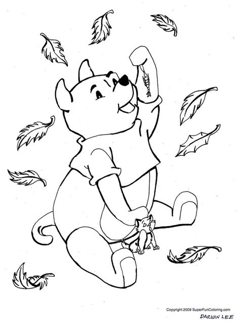 While a toddler or preschooler might scribble all over a coloring sheet, with no respect for the boundaries (lines on the coloring page), as the child gets older, they will begin to respect those lines. Winnie The Pooh Disney Coloring Pages