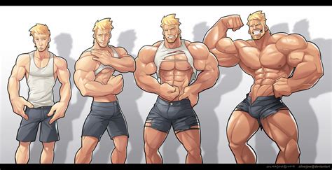Commission Muscle Growth Sequence By Silverjow On Deviantart