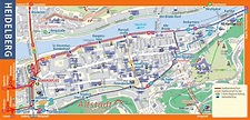 Stadtplan von Heidelberg | Detaillierte gedruckte Karten von Heidelberg ...