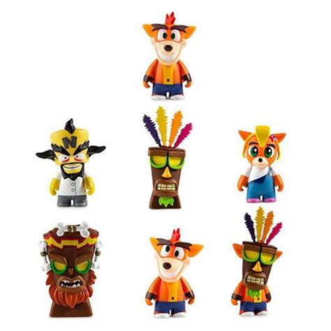 Crash Bandicoot Series Mini Figures Random 4 Pack