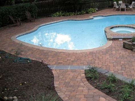 Pool pavers tend to get less hot from the sun, making it easier to walk around your pool. Concrete Paver Pool Decks - The Concrete Network