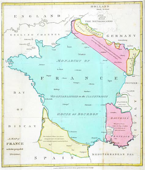 Vintage Map Of France 1793 Drawing By Cartographyassociates Fine